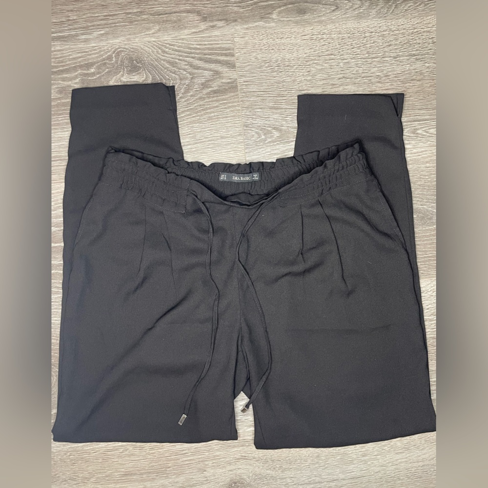 Zara Basic pants women’s size medium black dress up pants